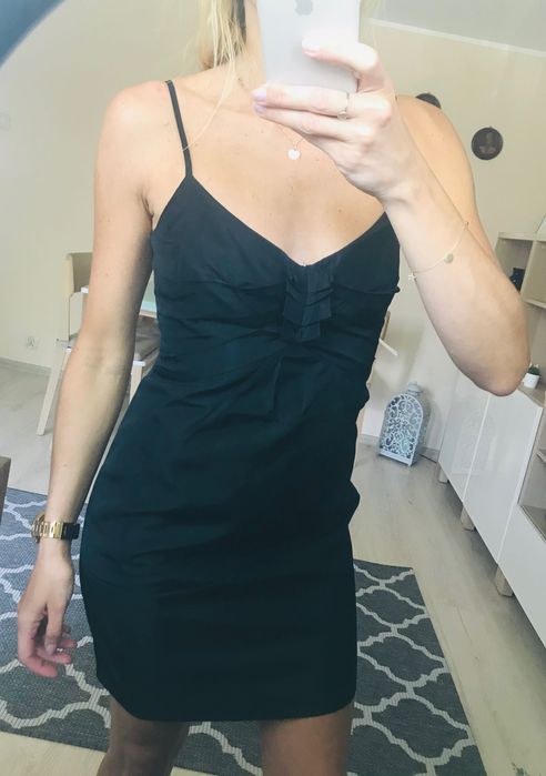 Zara sukienka wizytowa  z tafty r.S