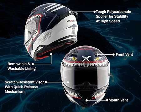 Kask Shiro Helmets Full Face Hunter Shark matowy granat cer. ECE i DOT