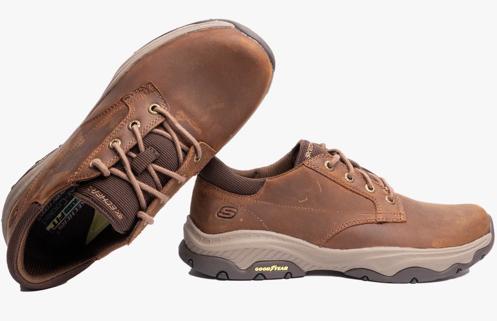 Оригінальні шкіряні кросівки черевики  Skechers Craster Fenzo 46/30см