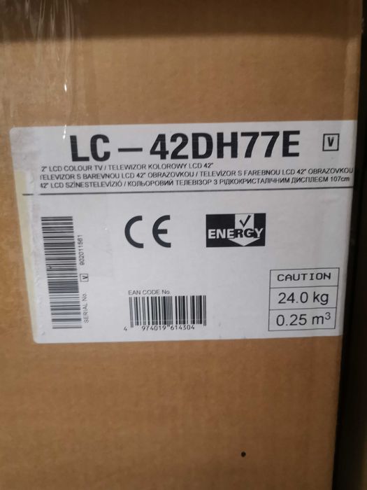 Telewizor Sharp Aquos LC-42DH77E 42" LCD + pilot + Karton/Sprawny