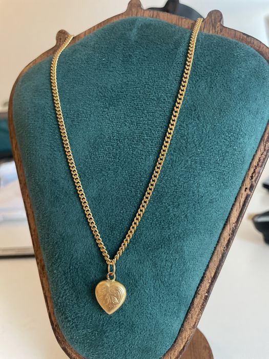 Fio de Malha Batida / Grumette + Pendente Coração trabalhado 19.2k