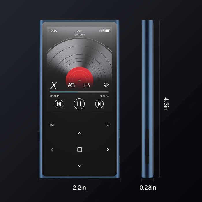 MP3 и MP4 плеєр Jolike H1,Bluetooth 5.2, на 64Гб