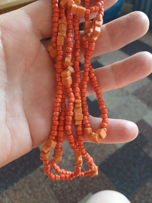 Naszyjnik koral naturalny