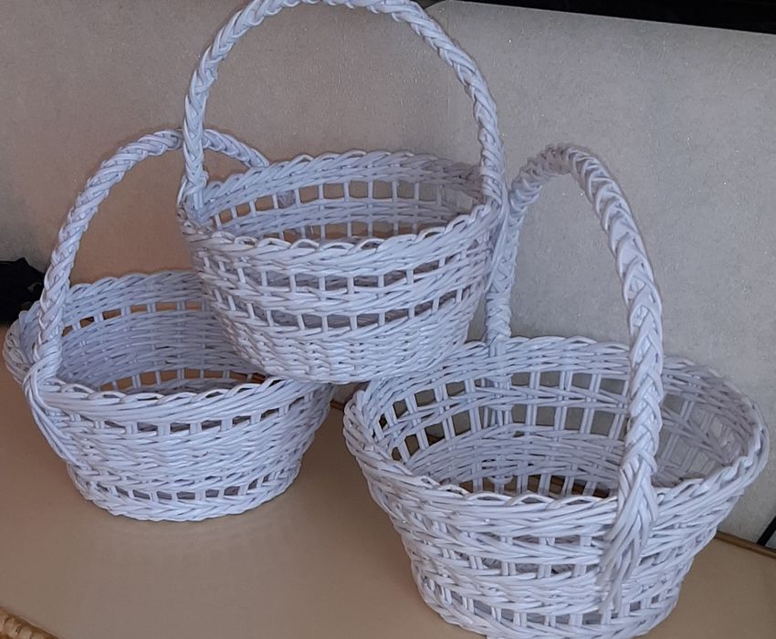 Плетеные  корзинки для водохреща, короба, шкатулки