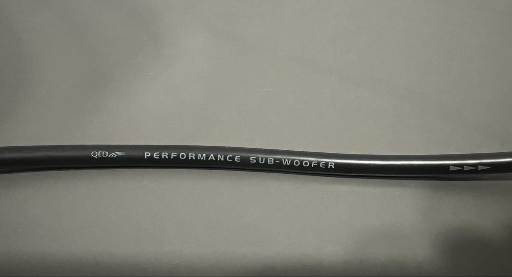 Cabo de interligação para subwoofer rca-rca QED