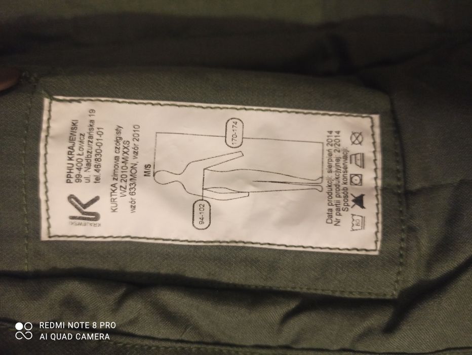 Kurtka czołgisty M/S