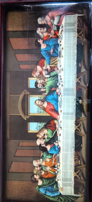 Quadro antigo Última Ceia de Cristo