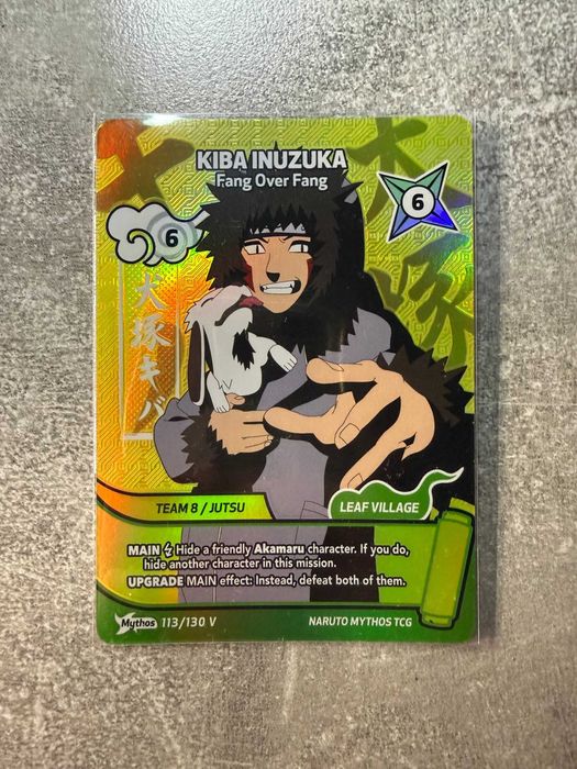 Kiba Inuzuka 113/130 V - Naruto Mythos TCG