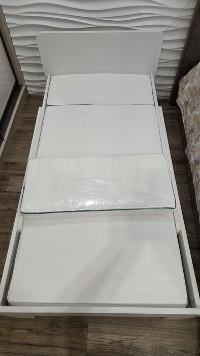 Дитяче ліжко розсувне ІКЕА (Ікея) SLÄKT + матрац