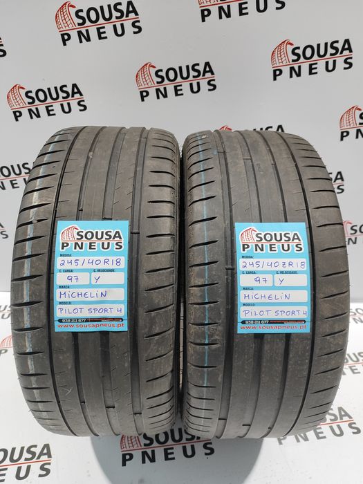 2 pneus semi novos 245-40R18  Michelin Pilot Sport 4 97Y - Oferta da e