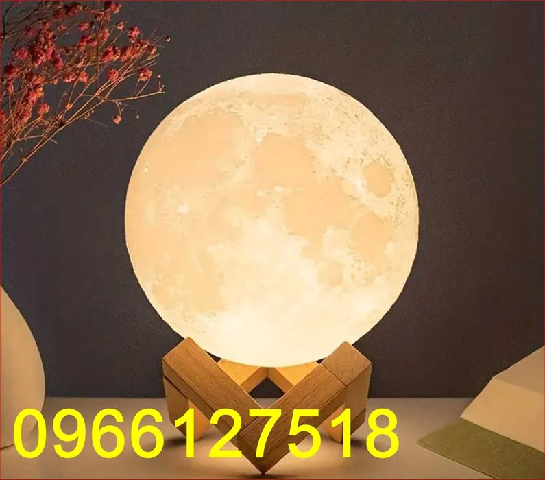 Лампа Луна 3D Moon Lamp Настольный светильник Нічник акумулятор Light