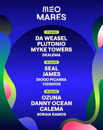 Pass geral para os 3 dias Meo Marés