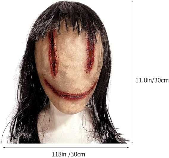 maska Halloween uśmiechnięty duch, zabójca