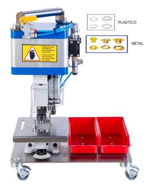 Máquina para colocar ilhoses pneumática oferta 500 ilhoses