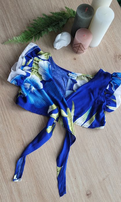 Narzutka plażowa top z wiązaniem