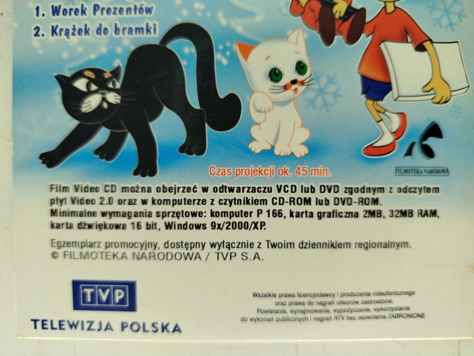 Dobranocki VCD koperta Kot Filemon Zaczarowany ołówek bajki dzieci