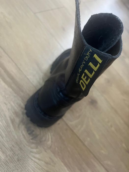 Glany Heavy Duty skórzane czarne roz. 40 – nowe