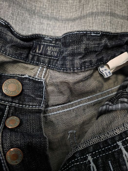 Spodnie Armani Jeans vintage retro proste szerokie