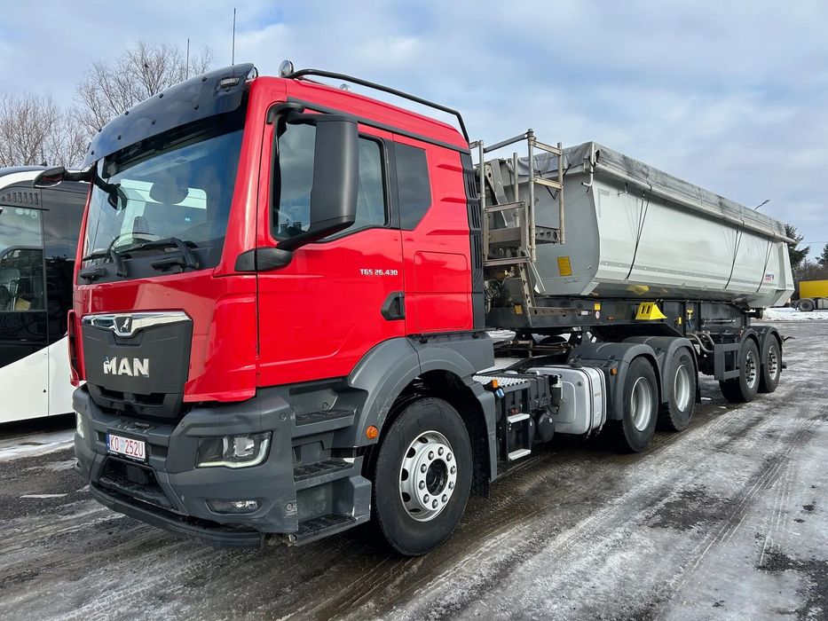 Man Tgs / 6X4 / Schmitz Scb.s2 / Zestaw / Wywrotka  Jeden