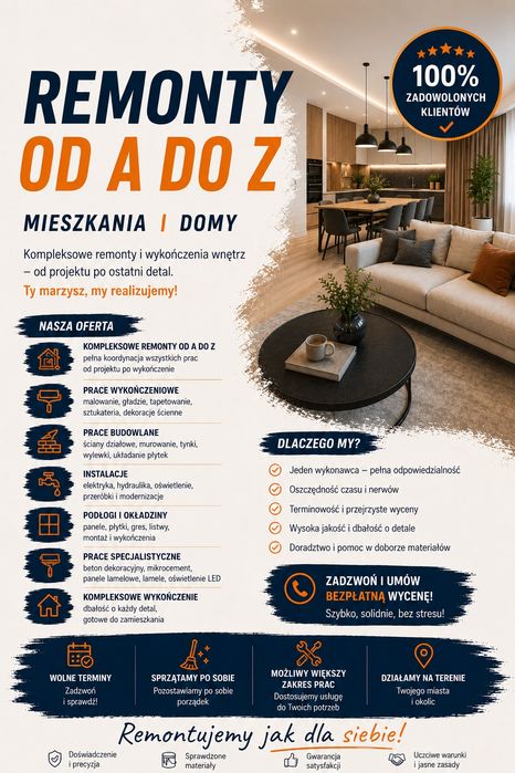 Malowanie mieszkań ekspresowo i solidnie. Nowe wnętrze bez tygodni remontu