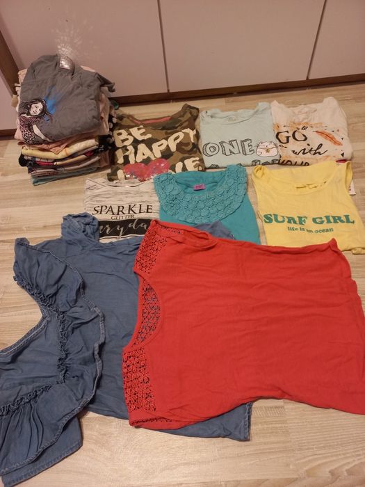 Ubrania(paka) dla dziewczynki 128-134