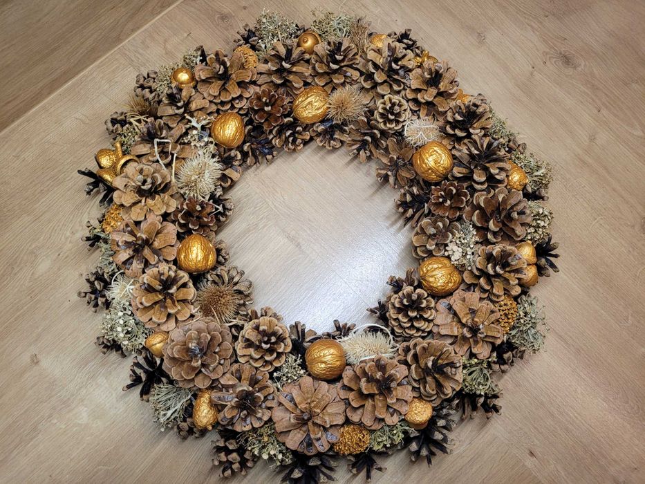 WIELKANOC ozdoba stroik / dodatek na stół Wianki wielkanocne 40 cm śr.