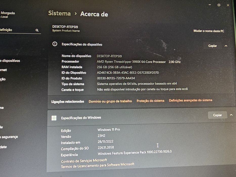 PC amd threadripper 3990 x