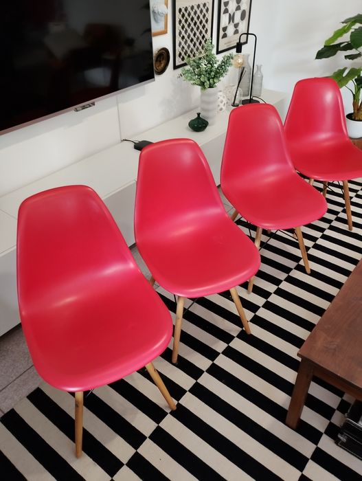Conjunto 4 cadeiras estilo Eames