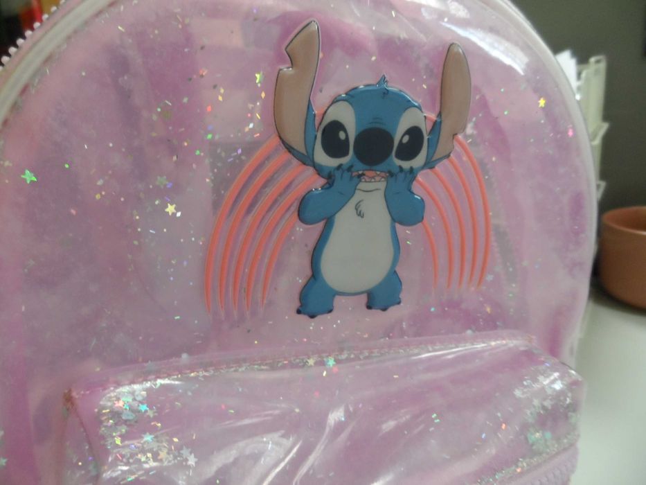 Mochila ZARA - Gliter - Lilo & Stitch - NOVA