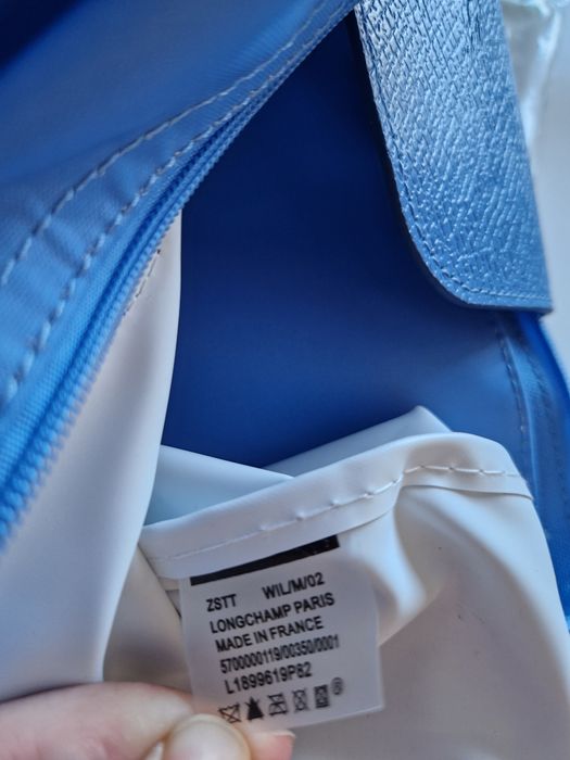 NIEBIESKA/ BLUE Nowa torebka Longchamp roz L