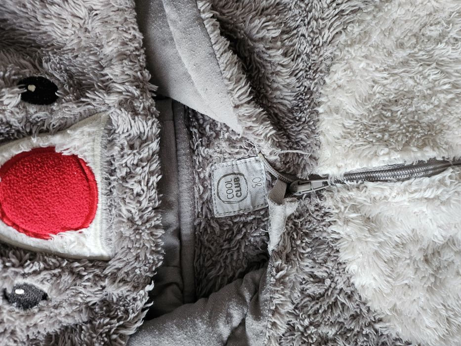 Pajac kostium świąteczny renifer 80 boże Narodzenie