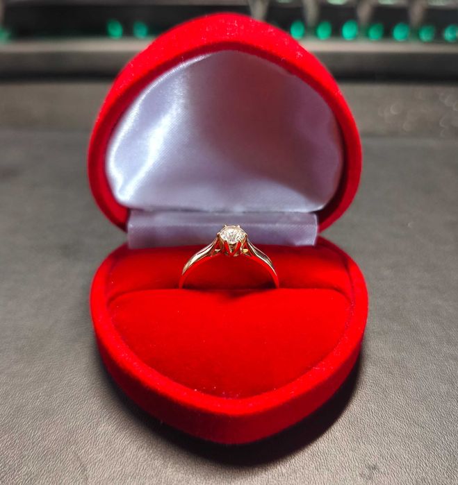 Pierścionek Aclari Kartezja 0.30ct Brylant | Złoto 585 | Certyfikat |