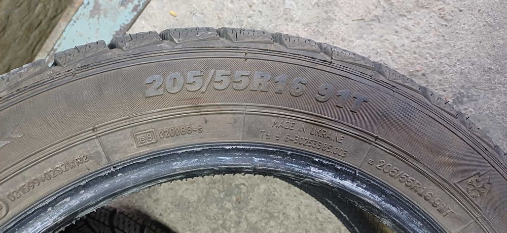 Шини зимові пара 205/55 R16 91Т