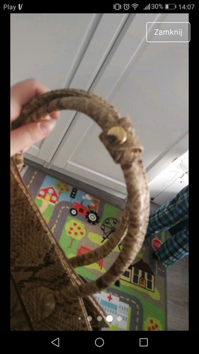 Torebka wezowa skora