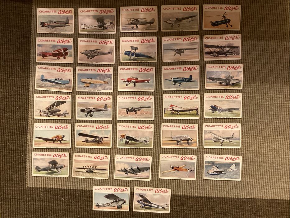 CROMOS CARTÕES Aviões Cigarettes Albert muito RAROS e interessantes