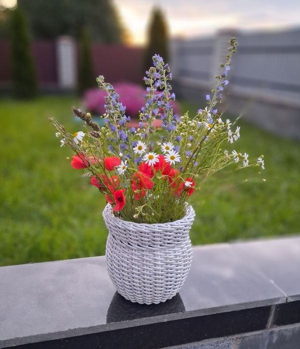 Продам кашпо з ротангу