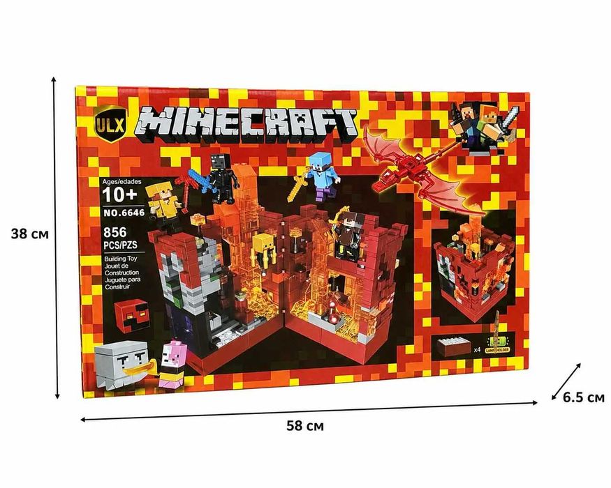 Конструктор Майнкрафт Minecraft Набір minecraft Конструктор Minecraft Конструктор Майнкрафт великий Конструктор майкрафт MINECRAFT Minecraft для дітей