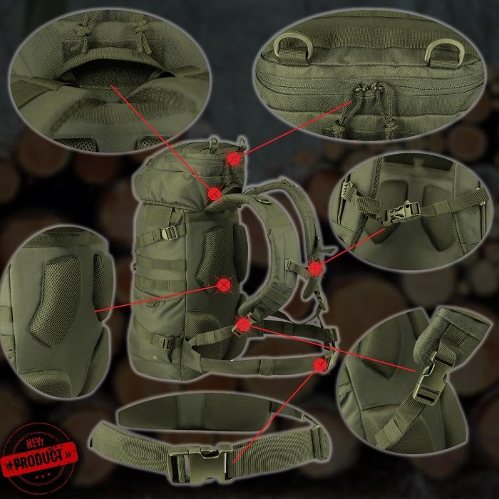 Plecak Turystyczny/Militarny CRUX 30L olive