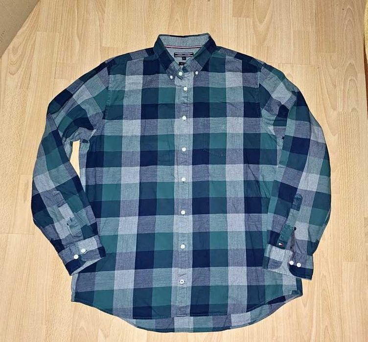Koszula męska w kratkę Tommy Hilfiger New York Fit XL kratka