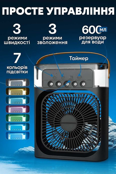 Ароматизатор | Зволожувач повітря + вентилятор 3 В 1 | NEW!