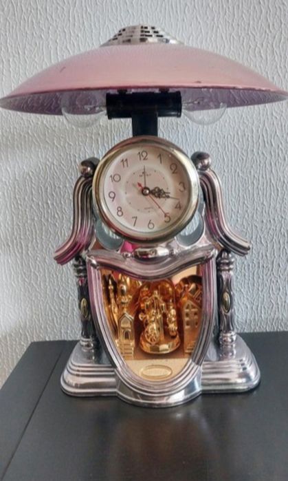 Candeeiro/Relógio vintage