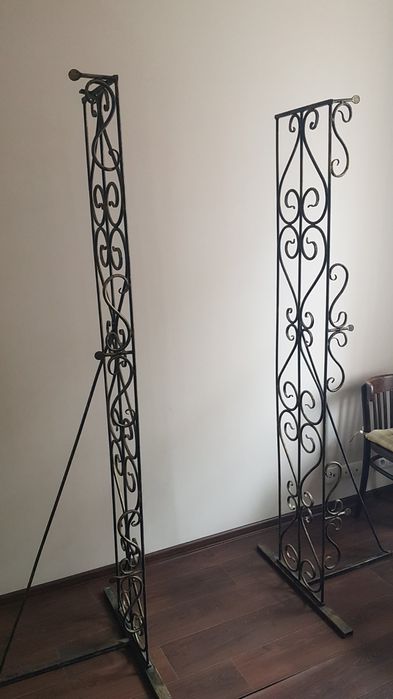 Свадебная, садовая кованная арка чёрного цвета