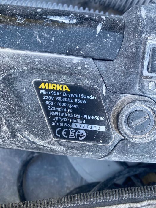 MIRKA Szlifierka Miro 955 225mm do Gładzi Gipsowych