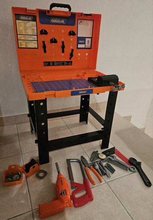 bancada de ferramentas infantil Powerline