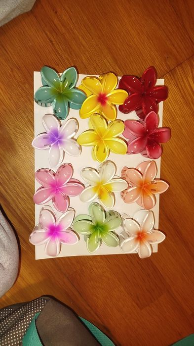 Presilhas ganchos de flor para cabelo de 8cm contém todos tipos de cor