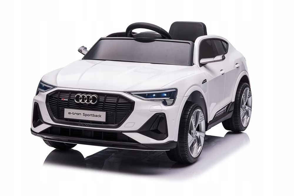 Auto Na akumulator Audi E-Tron Miękkie koła EVA Skóra Pilot Białe