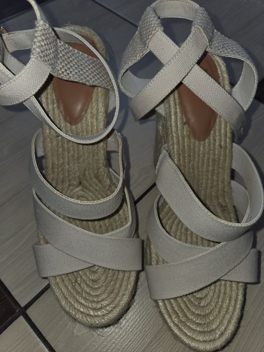 Espadryle na koturnie, sandałki na koturnie HM