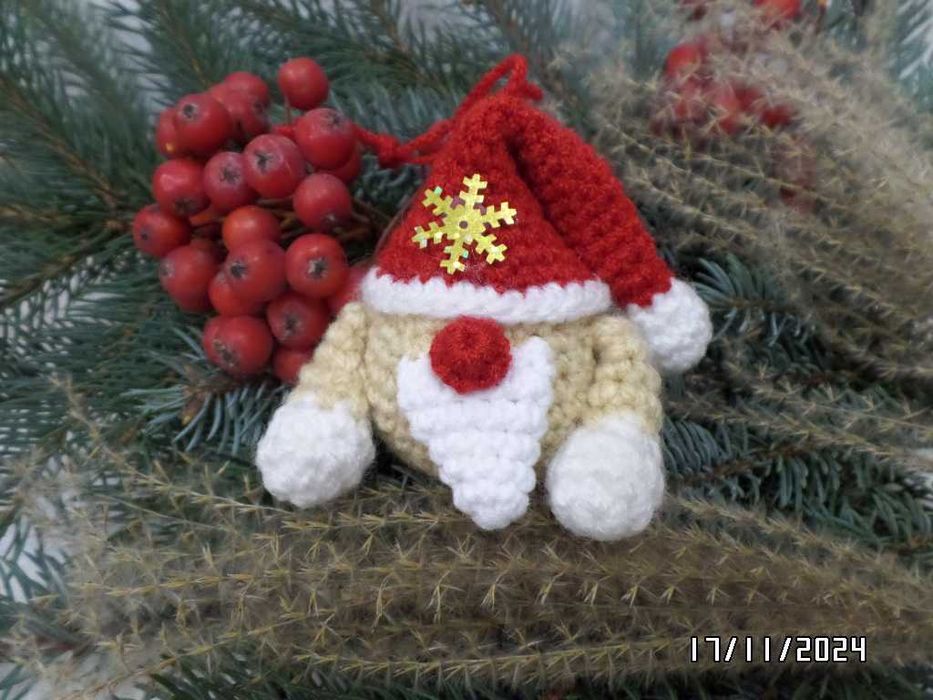 Ozdoby Choinkowe mikołaj skrzat