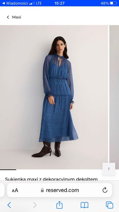 Nowa Sukienka Reserved letnia maxi M