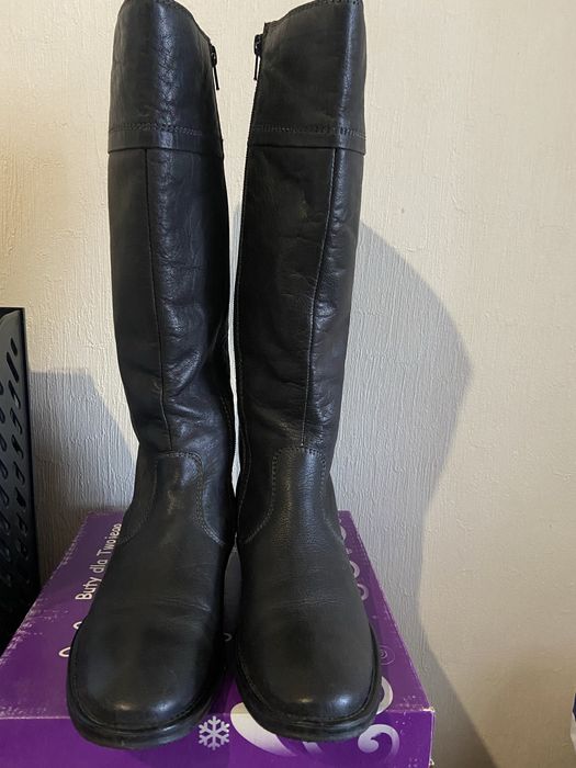 Сапоги чоботи жіночи 39-40 Helioform Голландія натуральни